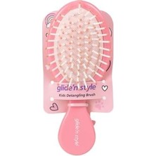 Nisar Store Çocuk Saç Fırçası – Pembe Karakter Figürlü | Dolaşık Açma & Tarama