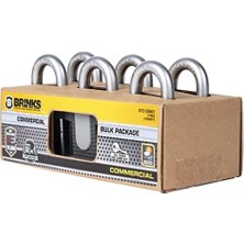 Nisar Store - 50 mm Ticari Lamine Çelik Anahtarlı Asma Kilit, 6'lı Paket - Bor Çelik Kelepçeli Katı Çelik Gövde