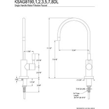 Nisar Store KSAG8197DL Su Filtrasyon Musluk, Fırçalanmış Pirinç