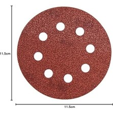 Nisar Store STA32007 Zımpara, Kırmızı, 5 Adet, 80G 115 mm