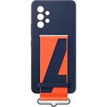 Nisar Store Galaxy A53 Kordonlu Silikon Kılıf - Lacivert