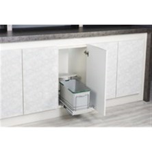 Starax Teleskopik Rayli Plastik Gövde Çöp Kovası 16 Lt S-2573 Pratik Kullanım ve Şık Tasarım