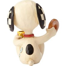 Nisar Store 6001297 Jim Shore Peanuts Snoopy Donuts And Coffee Minyatür Heykelcik, 7,5 Cm, Çok Renkli