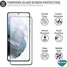 Berry Store Galaxy S23 Fe Için Ekranı Tam Kaplayan Full Ekran Koruyucu Cam, Full Tam Koruma Kırılmaz Cam