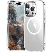 Berry Store 16 Pro Max Için Magsafe ile Uyumlu Kılıf Şeffaf Darbelere Dayanıklı Sararma Karşıtı Yüksek Lens Çevresi Güçlü Manyetik Tutuş 16 Pro Max Için Magsafe ile Uyumlu Kılıf