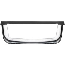 Nisar Store Snow Box Saklama Kabı 1225 cc Plastik Gri Kapaklı