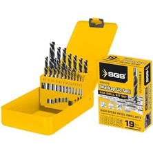 Nisar Store 19 Parça Hss Matkap Ucu Seti, Metal Delme Için, Profesyonel Kullanım