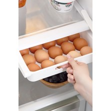 NY Home Eggo Pratik Geçmeli Mandallı Raf Yumurtalık 15'li Dolap Içi Yumurta Saklama Kutusu