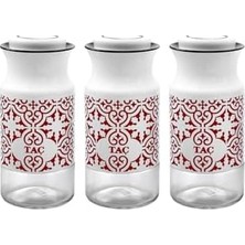 Nisar Store 3 Prç Baharatlik Orta Beyaz/kirmizi