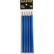 NY Home 5'li Kalın Hb Kurşun Kalem, Silgili, 0.7 Mm, Naturel, Üçgen, Okul Başlangıç Kalemi (Mavi)