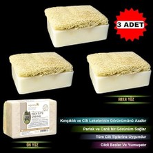 Nisar Store Organicsun Doğal Kabak Lifli Eşek Sütü Sabunu 120 gr x 3 Adet Tüm Cilt Tipleri Için Kırışıklık ve Yaşlanma Karşıtı B ve E Vitaminli