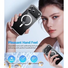 NY Home 17 Pro Max ile Uyumlu Kılıf Crystal Clear ile Uyumlu Şarj Özellikli Ince Hissiyat Kamera Lens Korumalı Sert Plastik Şeffaf Kılıf (17 Pro Max)