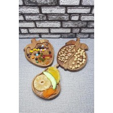 Nisar Store Ahşap Elma Çilek Kay?n Çerezlik-Kahvaltılık ve Servis- Sunum Taba?? KZ1046