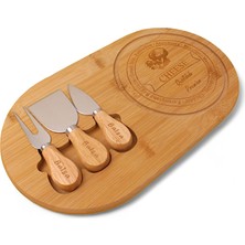 Nisar Store Bambu Peynir Sunum Tabağı, Meyve Yiyecek Tahta Sunum Tabağı 4 Parça | Doğal ve Şık Bambu Peynir Sunum Tabağı - Lezzetli Atıştırmalıklarınızı Şık Bir Şekilde Sunun!