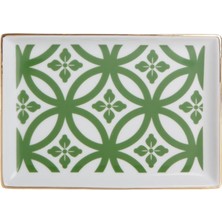 Nisar Store Morocco Desen1 Yeşil Kahvaltı Tabağı 18CM