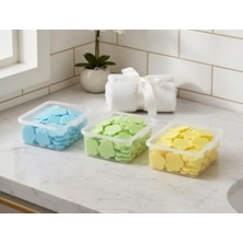 Nisar Store 3 Kutu Toplam 200 Yaprak Mini Taşınabilir Kokulu Çiçek Şekilli Tek Kullanımlık Sabun Yaprakları - Okul Piknik Kamp Tatil Otel Için Tek Kullanımlık Hijyenik El Sabunu Sihirli Sabun