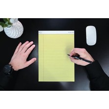 Nisar Store A5 Boyut, 3 Farklı Renkli Legal Pad, Notluk, Notepad, Defter, Herbiri 50 Yaprak, Geniş Satır Aralığı, Okul, Iş ve Ofis Için, Türk Malı