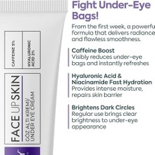 Nisar Store Clasy Care Göz Altı Kremi – Morluk ve Şişlik Karşıtı –%5 Kafein +%2 Hyalüronik Asit – Kırışıklık, Torba ve Ince Çizgiler Için Aydınlatıcı Göz Kremi – Kore Esintili Göz Çevresi Kremi, 40 ml