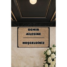 Evimize Hoşgeldiniz Özel Tasarımlı | Yüksek Kaliteli Dijital Baskılı Kaymaz Kapı Önü Paspası -Özel Tasarım
