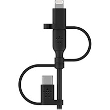 Nisar Store Evrensel Kablo (3'ü 1 Arada Usb-C, Lightning, Micro-Usb Şarj Kablosu) Akıllı Telefonları, Tabletleri, Güç Bankalarını ve Daha Fazlasını Şarj Edin (3,3 Ft/1 M)