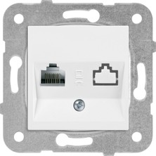 NY Home Beyaz Tekli Data CAT5E Mekanizma