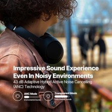 Nisar Store Soundmax Pro Anc Kulaküstü Kablosuz Bluetooth Kulaklık