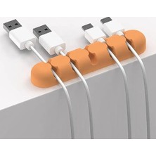 NY Home Yapışkanlı Kablo Düzenleyici Organizer Turuncu