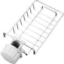 NY Home Mutfak Banyo Duş Musluk Üstü Tek Katlı Raf: Sabun Sünger Askısı ile Pratik Depolama Çözümü