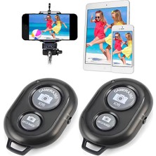 Nisar Store 2 Adet Bluetooth Selfie Kumandası – Ios & Uyumlu, Kablosuz Uzaktan Fotoğraf ve Video Çekimi