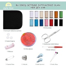 NY Home Dikiş Seti - Taşınabilir Mini Acil Durum ve Seyehat Dikiş Kiti | Iplik, Iğne,, Mezura Dahil | Seyahat ve Ev Kullanımı Için | Kadın & Erkek Hediye Seti (Set-3)