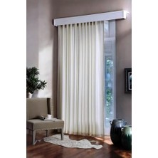 Nisar Store Hazır Güneşlik Perde Ekru Renk (270X260CM)