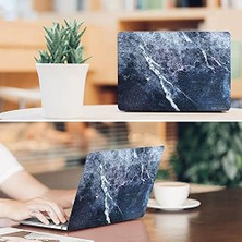 Nisar Store Pro Kılıf 15 Inç Koruyucu Kapak Mermer Desenli Lazer Baskılı Touchbar Pro 15 Inç A1707 A1990 ile Uyumlu R-25