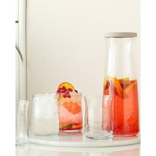 Nisar Store Isac Cam 5 Parça Su Takımı 1200 ml Şeffaf