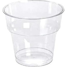 NY Home Poppy Şeffaf Plastik Kristal Bardak - 180 Cc. - 180 Ml. - 25 Adetlik 1 Paket