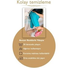 Nisar Store 45X45 Özel Tasarım Panç Süzene Desen Dekoratif Kırlent Kılıfı Modern Beyaz 10
