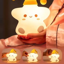 NY Home Çocuk Gece Lambası Yıldız Gece Lambası,yumuşak Dokunmatik Rgb Renk Modu,emzirme Işığı Bebek Odası,dokunmatik Kontrol, USB Şarjı (Bpa Içermez)