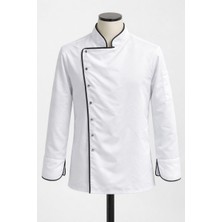 Mekaizen Chef Ceketi – Profesyonel Aşçı Üniforması, Aşçı Gömleği Aşçı Forması Nakış Hediyeli