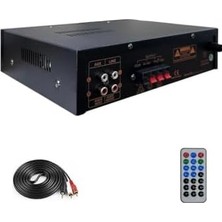 Nisar Store Merz LV-200 100V Trafolu ve 4-16 Ohm Mixer Amfi 200W Anfi Bluetooth USB