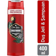 Nisar Store Wolfthorn Erkekler Için Duş Jeli ve Şampuan 400 ml