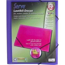 Nisar Store Lastikli Dosya Mor A4