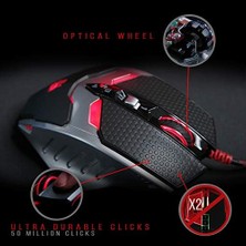 Nisar Store TL80A Siyah 8200DPI, Infrared Switch,metal Ayak, Ultra Core 3&4 Aktif, 9 Tuşlu, Çözünürlük Ayarlı, Optik Gaming (Oyuncu) Mouse