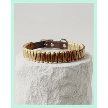 Elar Aksesuar El Yapımı Paracord ve Deri Köpek Boyun Tasması – Ayarlanabilir, Dayanıklı, Küçük Irklar - Do7