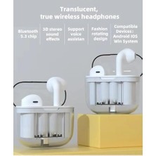 Nisar Store 5.3 Version Dokunmatik Sensörlü Temiz Ses Özellikli 6 Saat Kesintisiz Müzik ve Görüşme Imkanı Bluetooth Kulaklık