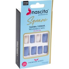 Nisar Store 24'lü Square Renkli Takma Tırnak - 161