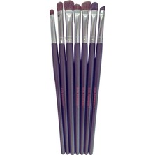 Nisar Store 7'li Makyaj Fırça Seti, Far Fırçası, Koyu Renkli, Kişisel Bakım