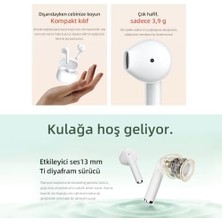 Nisar Store Qcy Ailybuds Lite Enc Gürültü Engelleme Bluetooth 5.3 Kablosuz Kulaklık T29 Siyah