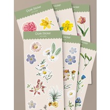 Tiny Stories TR Çiçek Sticker Seti - 6 Sayfa / Ajanda,çıkartma,scrapbook
