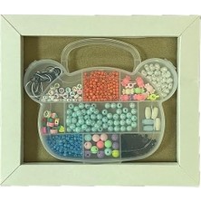 Nisar Store Kendin Yap Boncuk Takı Seti, Bileklik ve Kolye Yapımı Için Renkli Boncuklar, El Sanatları Aktivite Seti