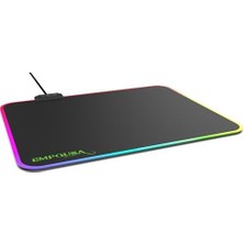 NY Home Inca IMP-024T Empousa Rgb 7 LED Medıum Mousepad (320X270X3MM),12 Farklı Değişebilen Dokunmatik Işık Efekti,hızlı Kayan Yüzey, Kaymaz Kauçuk Taban