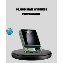 Uslucan Alışveriş Magsafe Powerbank 10.000 Mah Kablosuz ve Dijital Ekranlı Hızlı Şarj Cihazı